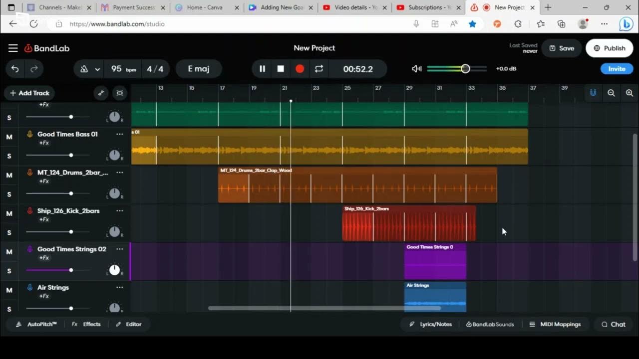 Making The 'Excellent Plug Instrumental' on Bandlab Video Editing and Marketing for