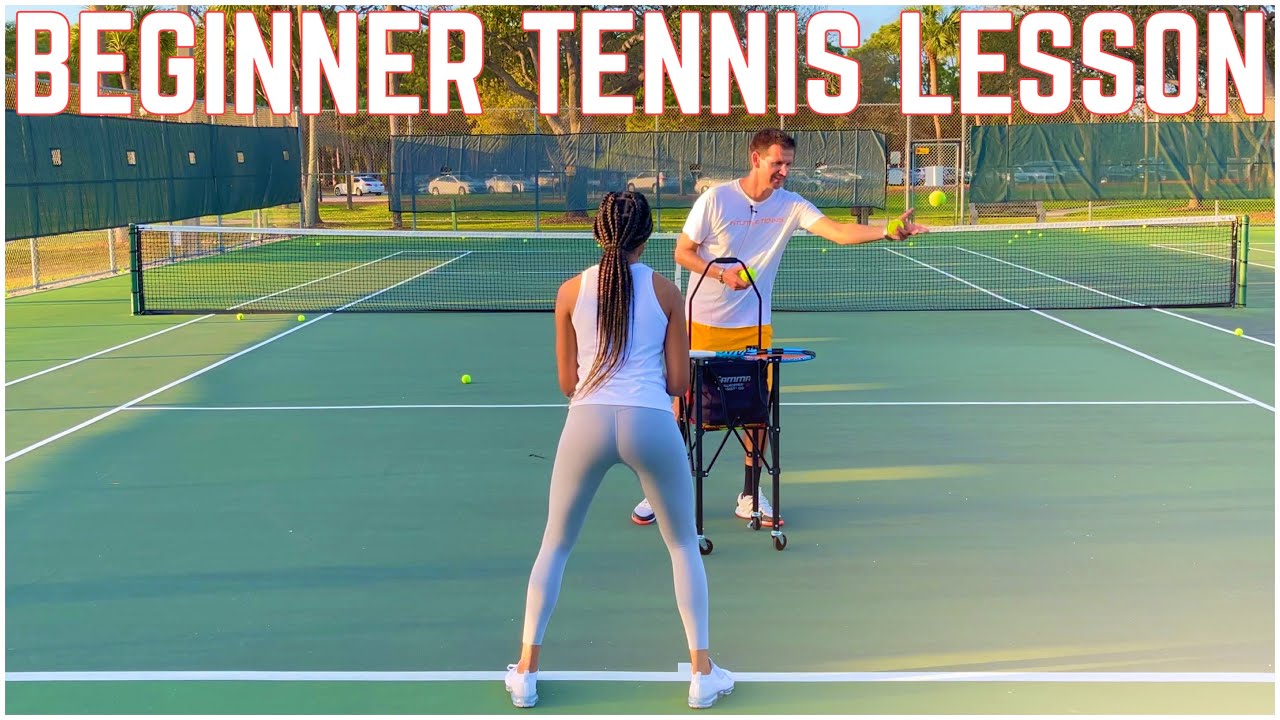 Beginner Tennis Lesson Forehand, Backhand and Serve Learned in Just 30 Minutes