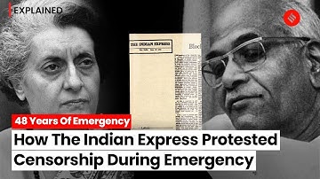 A Blank Editorial: How The Indian Express Protested Censorship During Emergency?