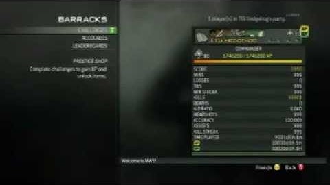MW3 Challenge Lobby Unlock All+Prestige Tokens+Leaderboards+More!