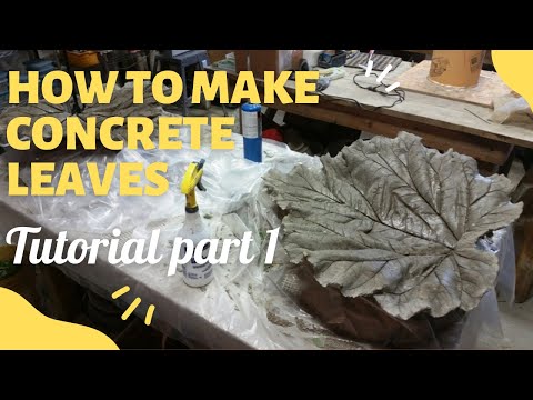 How to make concrete leaves tutorial. part 1 - YouTube