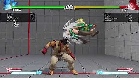 R Mika Cross Up Combos