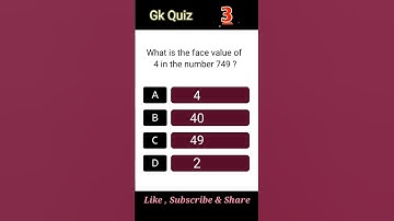Mathematics Quiz | Maths Quiz | #mathsquiz #quiz #mathshorts #maths #shorts #short #ytshorts
