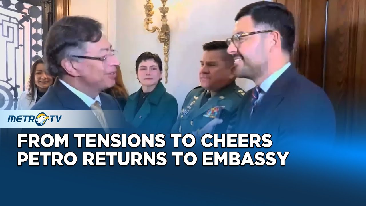 Petro Receives Warm Embassy Welcome After Meeting Trump - YouTube