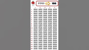 Where Is That Number Hiding?#usa #findthenumber #spotit #shorts