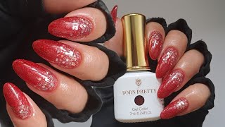 Watch Me Do My Nails! How To Do Ombre Nails with Born Pretty Gel Polish - Beautiful Red Nail Design