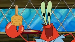 Mr. Krabs one millionth king size ultra krabby supreme with the works double batter fried on a stick