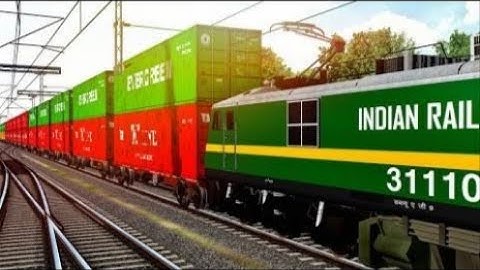 Gameplay# of 🇮🇳 Indian Trainz Simulator 🧳goods train ❌ crossing 🚸