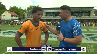 Treyvon Pritchard - Freak Finish 🤯 | Australia U18s vs Tongan Barbarians | Global Youth Sevens