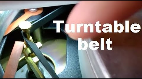 Turntable belt replacement tip