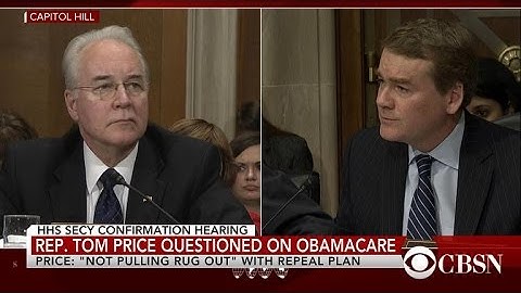 Tom Price grilled over Obamacare reform