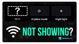 Fix Wi Fi Icon Not Showing Problem On Windows 11 10 How To Fix Wifi ...