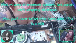 First on scene at traumatic accident, scrapping electronics for boards and funny video found