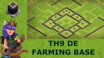 TH9 Dark Elixir Farming Base - Clash of Clans 2018