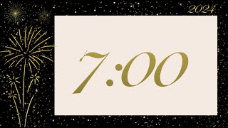7 Minute New Year's Eve Countdown Timer (Auld Lang Syne at End)