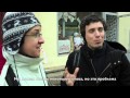 Опрос иностранных туристов на улицах Москвы