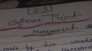 software project management | handwritten notes | software engineering | project management | #SPM.