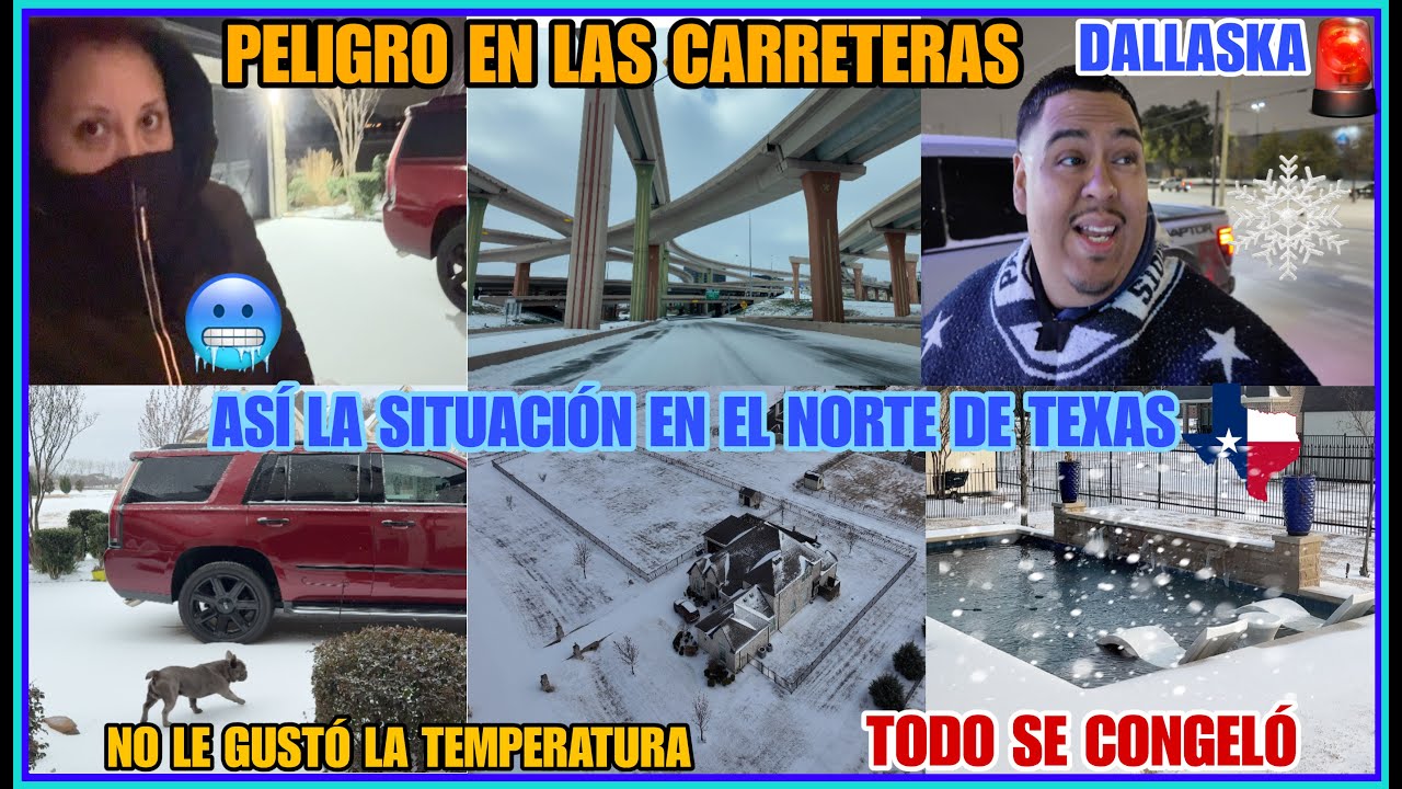 🚨DALLASKA⚠️CARRETERAS CONGELADAS🚧ASÍ NOS ARRIESGAMOS PARA LLEGAR AL TRABAJO🥶Helada 2026🚨