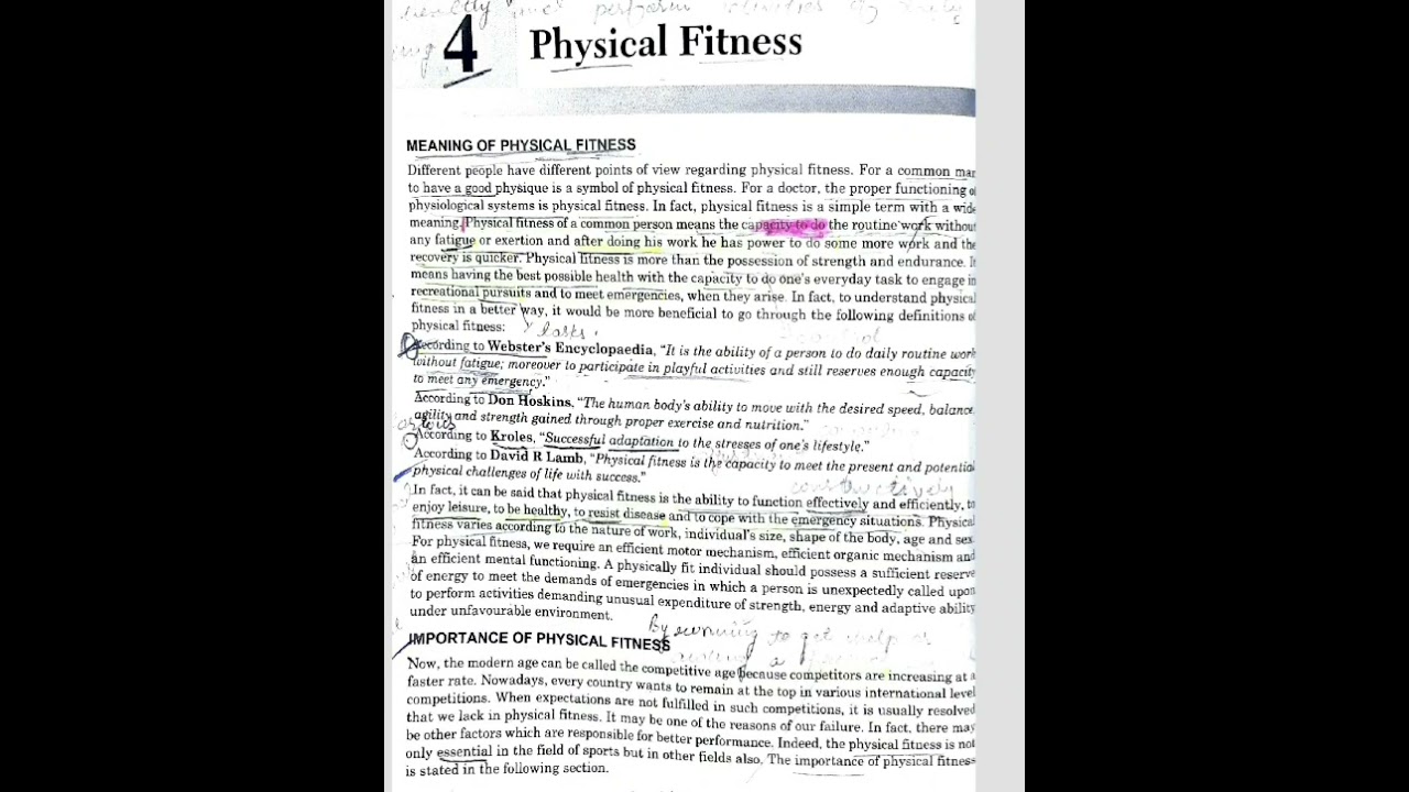 PHYSICAL EDUCATION (Physical Fitness  Meaning and Importance)