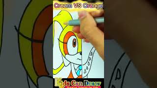 How To Draw Cream Vs Orange Rainbow Friends Sonic The Hedgehog