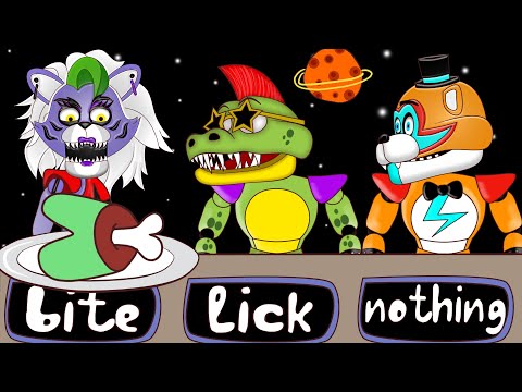 FNAF 9 & Among Us | Roxy is an Impostor? | Bite Lick or Nothing Challenge