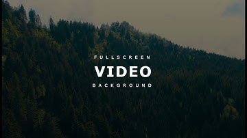 How To Make Background Video Using Only HTML and CSS 2020