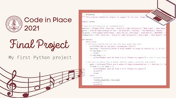 Music recommender tool | My first Python program | Final Project at Stanford