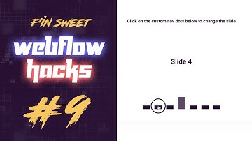 #9 - Custom slider dots for Webflow Slider component