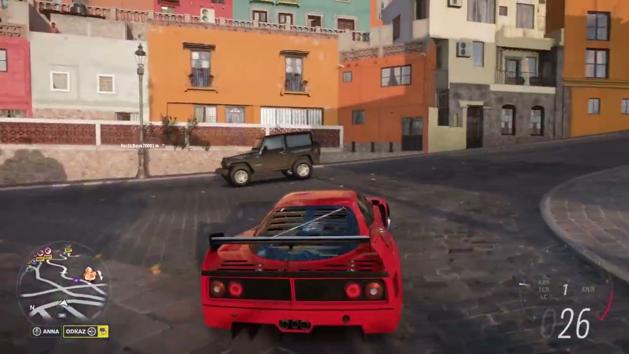 projížďka ve ferrari F40 ve forza horizon 5
