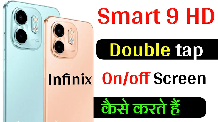 Infinix smart 9 HD me double tap on off screen setting | How to on double tap on off screen setting