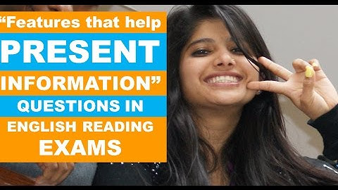 Features that Help to Present Information: Functional Skills English Reading Level 1