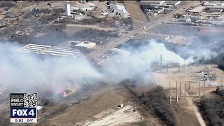 Kennedale grassfire burns 100 acres, prompts evacuations