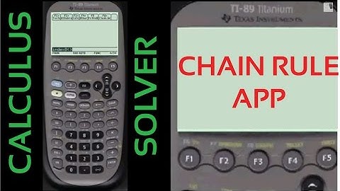 Chain Rule App on TI-89 | Every Step Calculus