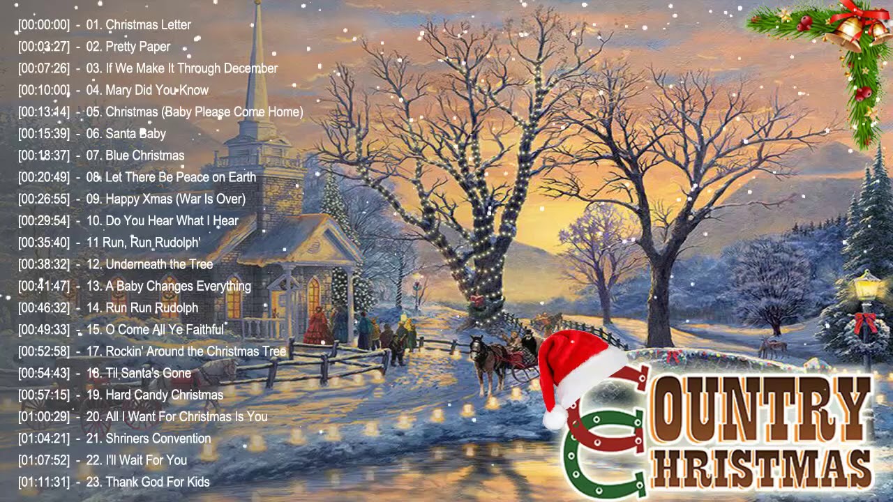 ⁣Merry Christmas Country Songs 2022🌲Country Carols Music Playlist🌲Best Country Christmas Songs 2022