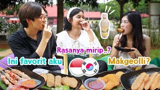 Tebak Makanan Indonesia With Korean & Indonesian Couple 국제커플 친구들과 인도네시아 음식 맞추기 한국인이 좋아하는 음식은?
