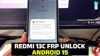 HOW TO UNLOCK FRP LOCK ON REDMI 13C | ANDROID 15 | OS VERSION 2.0.3.0 VGPINXM screenshot 5