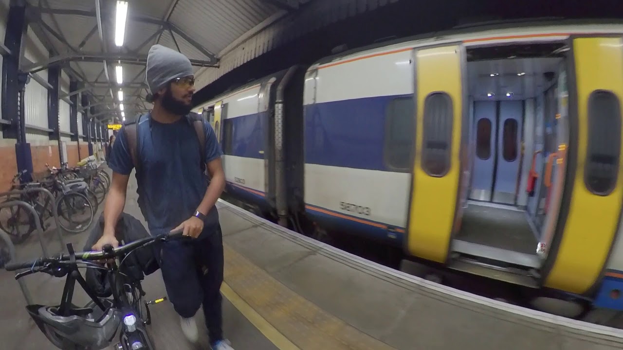 Boarding the evening train with my bike YouTube