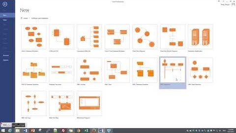 Open UML Sequence diagram in Visio 2013