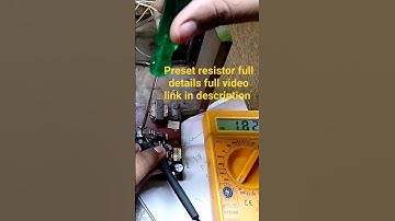 preset resistor full details #viral