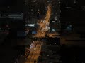 Timelapse Drone Tracking Night City