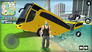 Coach Bus Police Helicopter and Car Driving in Open World Simulator - Android IOS Gameplay.