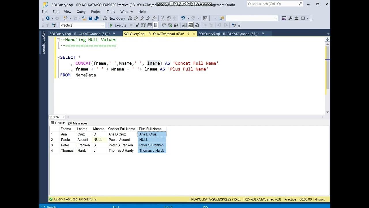 Learn SQL-Server Function| SQL-Server String Function | CONCAT Function ...