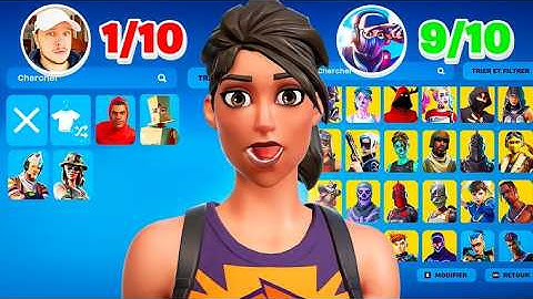 Je NOTE les Comptes FORTNITE des YOUTUBEURS !