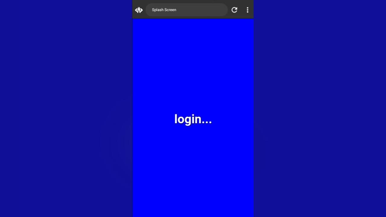 splash screen HTML CSS JavaScript #fyp - YouTube