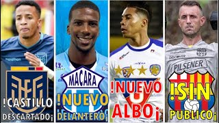 CASTILLO DESCARTADO DE LA SELECCION¡/SIN PUBLICO BARCELONA Y EMELEC¡/LIGA BUSCA UN DEFENSA MÁS¡..