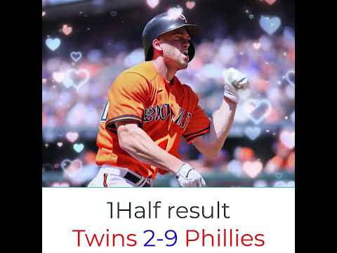 Minnesota Twins Vs Philadelphia Phillies 8 11 2023 Whole Result Twins 2 13 Phillies 