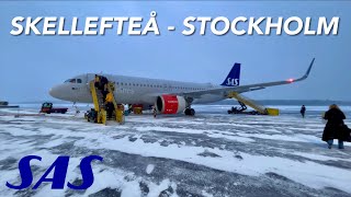 Flying from Skellefteå to Stockholm Arlanda. Sweden