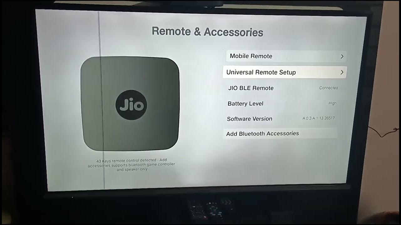how to pair jio set top box remote to tv remote volume and power on