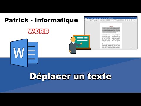 Saisie, sélection & déplacement du texte