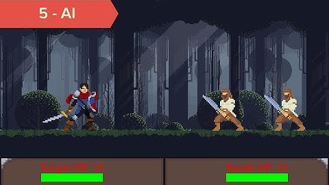 Python Final Fantasy Style RPG Battle Beginner Tutorial in PyGame - PART 5 | Attacking & AI